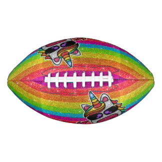 Rainbow Glitter Unicorn Sparkly LGBT+ Sparkles  American Football