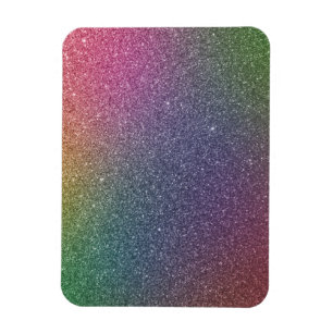 rainbow Glitzer Magnet
