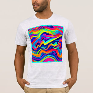 Rainbow Glow abstract Pattern T-Shirt