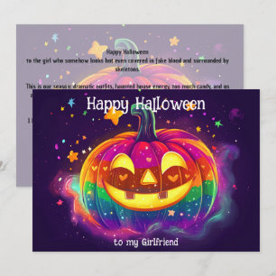 🌈🎃Rainbow Glow Pumpkin  card