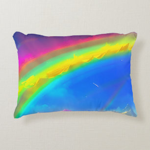 Rainbow Glow Sky Decorative Cushion