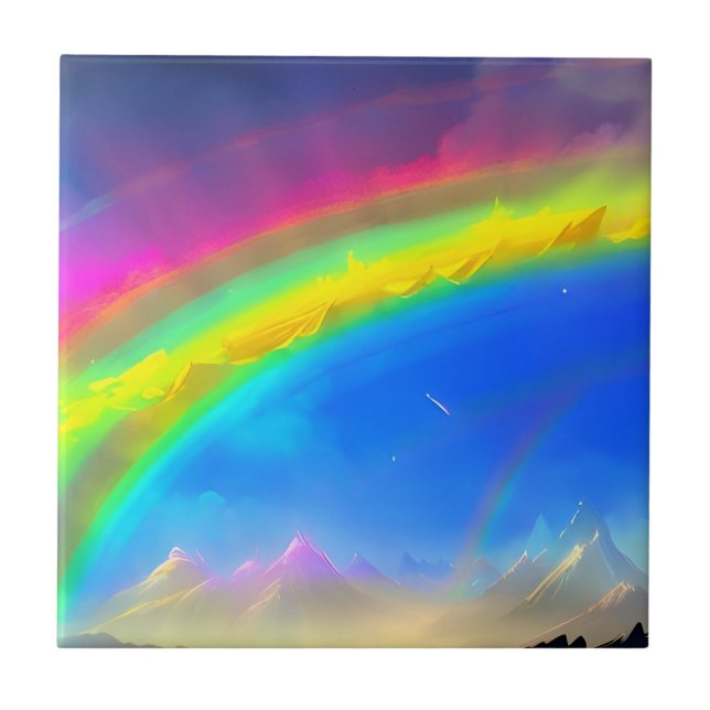 Rainbow Glow Sky Tile (Front)