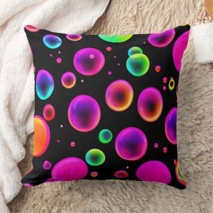 Rainbow Glowing Bubble Dream Cushion