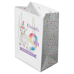 Rainbow Goat 9th Birthday Party Favour Bag