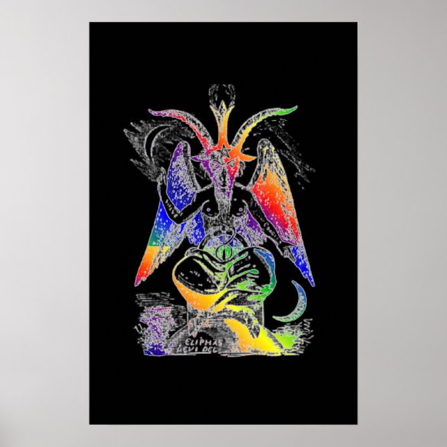 Rainbow {Goat Of Mendes} Baphomet Poster (Front)