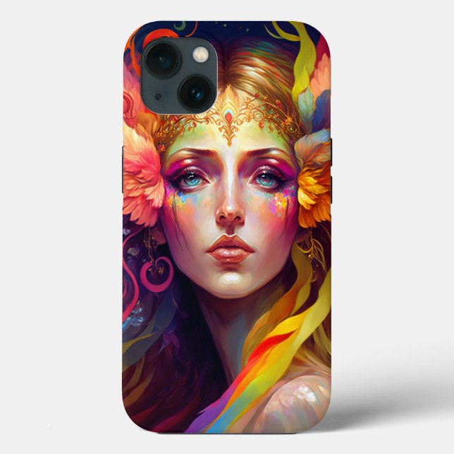 Rainbow Goddess Fantasy Art Case-Mate iPhone Case (Back)