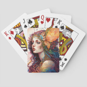 Rainbow Goddess Fantasy Art Playing Cards
