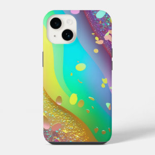 Rainbow Gold Glitter iPhone Mate Tough Case