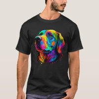 Rainbow Golden Retriever Dog Labrador Gift