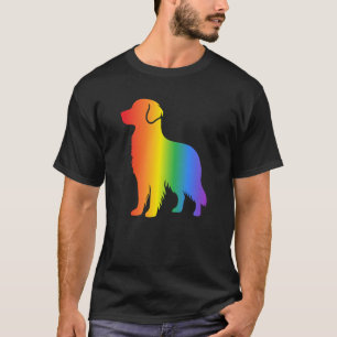 Rainbow Golden Retriever Dog Lover's T-Shirt
