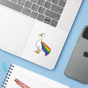 Rainbow Goose LGBTQ Pride Gay Transgender LGBTQ+