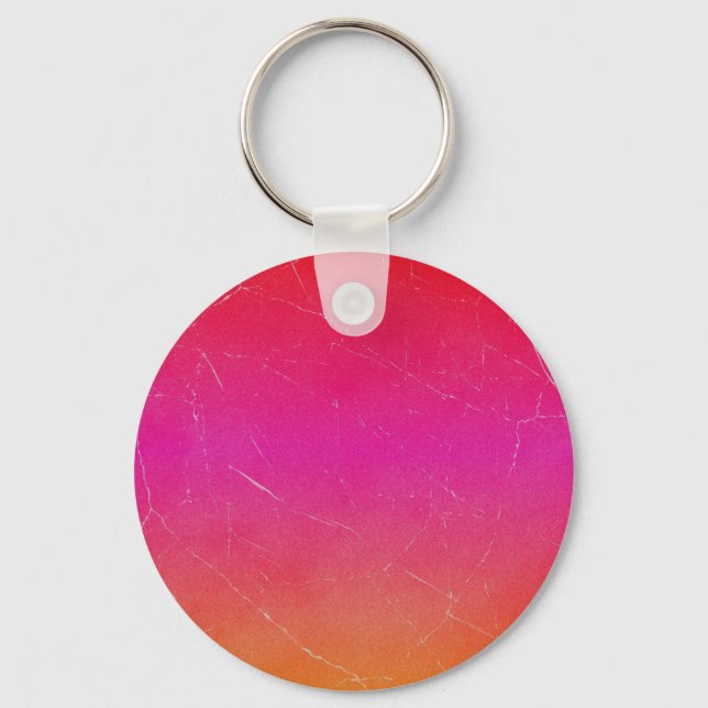 Rainbow Gradient Abstract Art Key Ring (Front)