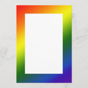 Rainbow Gradient Border Invitation