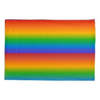 Rainbow gradient colors pillowcase