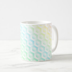 Rainbow gradient colourful watercolor background coffee mug