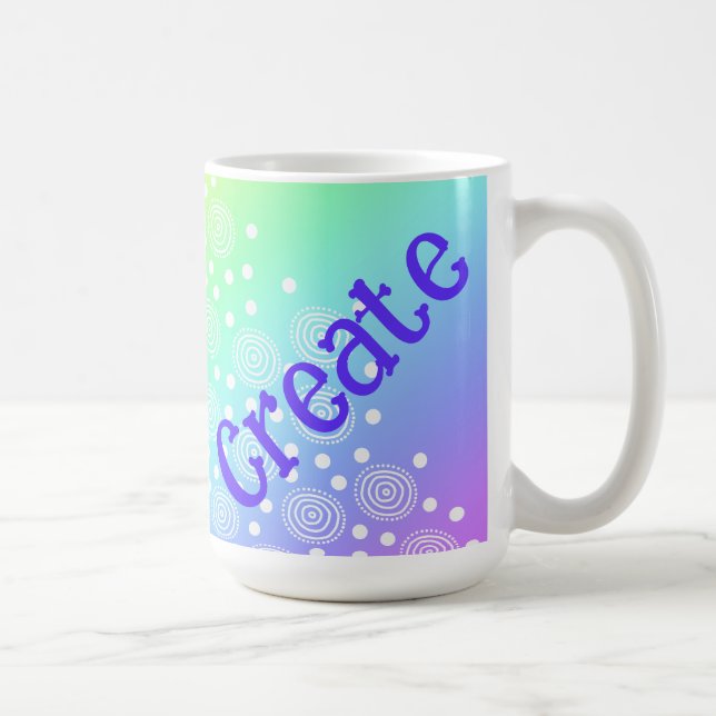 Rainbow Gradient Create Coffee Mug (Right)