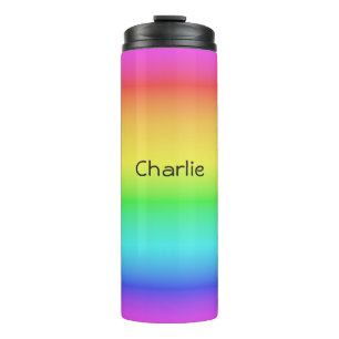 Rainbow Gradient custom name tumbler