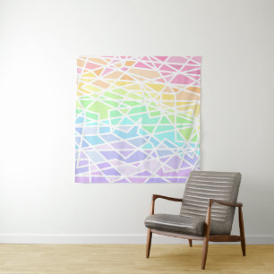 Rainbow Gradient Geometric Tapestry