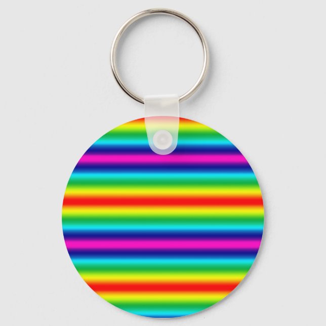 Rainbow gradient.  key ring (Front)