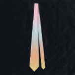 Rainbow Gradient Ombre Pink Blue Yellow  Tie<br><div class="desc">Beautiful digital watercolor pink purple peach yellow blue gradient ombre design. Simple,  calm,  relaxing and glam,  boho,  chic modern design. Gradient gift. Personalised Gradient gifts. Personalised Gradient gifts</div>
