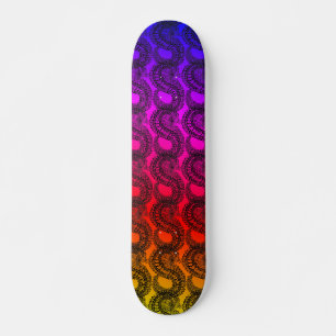 Rainbow gradient Pangolin skateboard