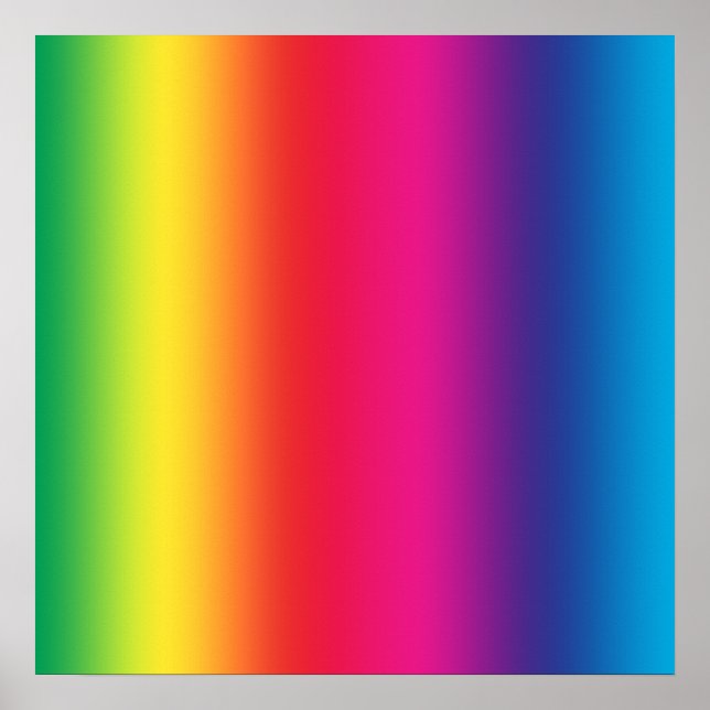 Rainbow Gradient Poster (Front)