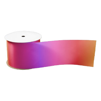Rainbow Gradient Ribbon Satin Ribbon