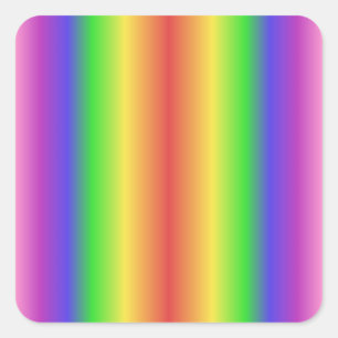 Rainbow gradient square sticker