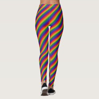 Rainbow Gradient Striped Leggings