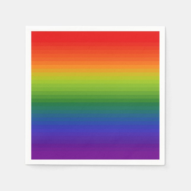 Rainbow Gradient Striped Napkin (Front)
