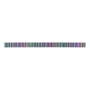rainbow gradient stripes on black : satin ribbon
