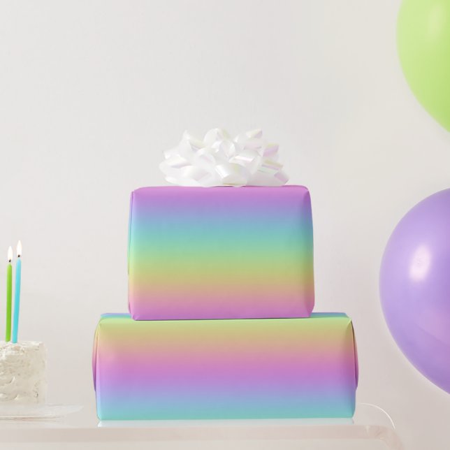 Rainbow Gradient  Wrapping Paper (Party Gifts)