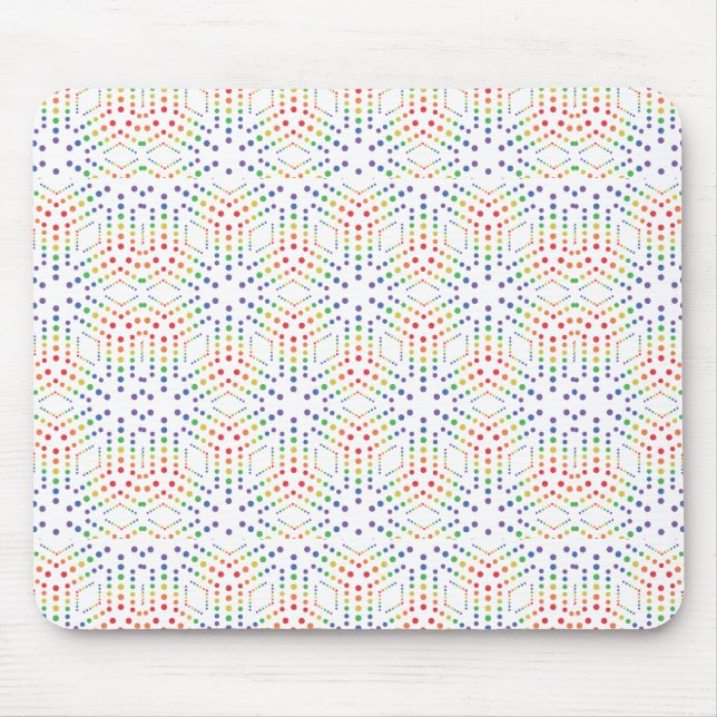 rainbow graphic mouse mat (Front)