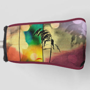 Rainbow Grass Drama   Golf Head Cover