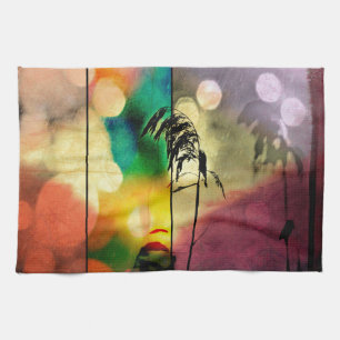 Rainbow Grass Drama Tea Towel