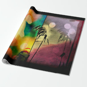 Rainbow Grass Drama Wrapping Paper