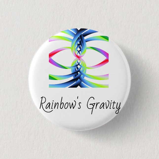 Rainbow Gravity Button (Front)