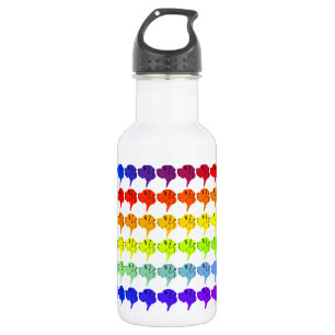 Rainbow Great Dane heads 532 Ml Water Bottle