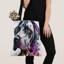 Rainbow Great Dane Watercolor