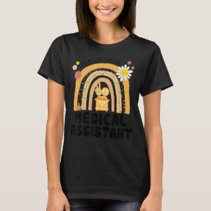 Rainbow Groovy Peace Medical Assistant Vintage T-Shirt
