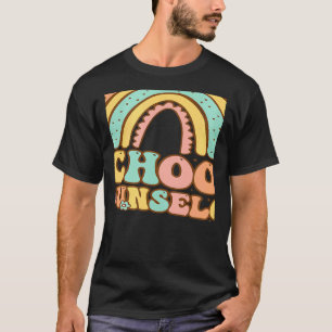 Rainbow Groovy School Counselor Guidance Teacher S T-Shirt