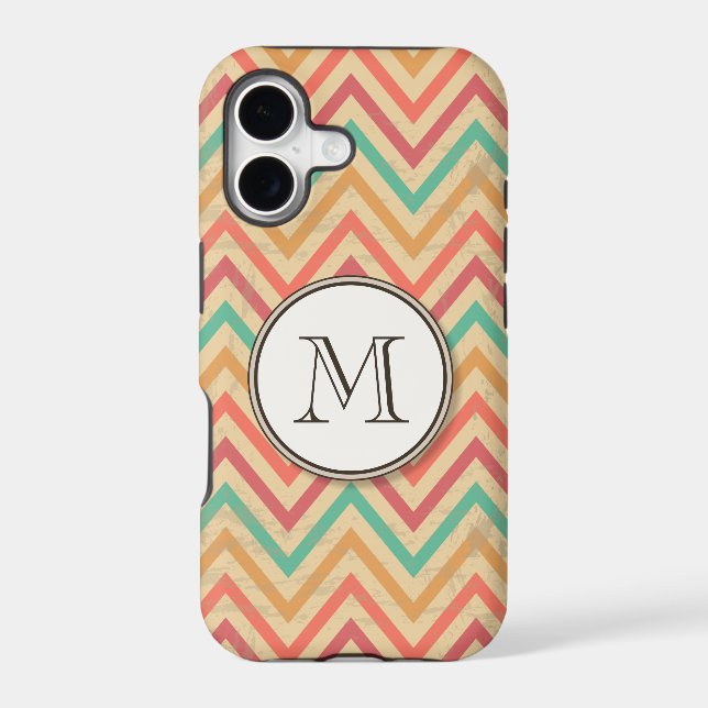 Rainbow Grunge Zigzag Chevrons (Back)