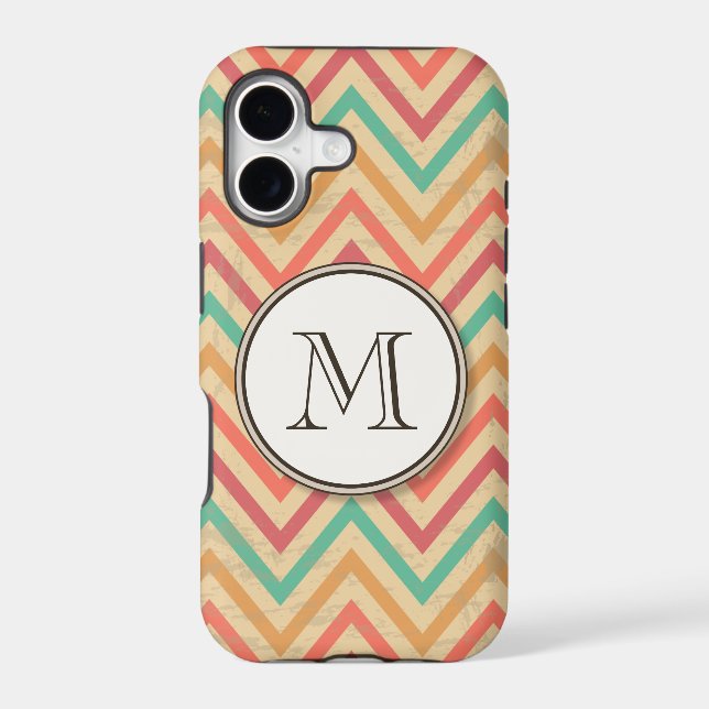 Rainbow Grunge Zigzag Chevrons (Back)