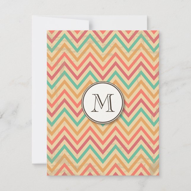 Rainbow Grunge Zigzag Chevrons (Front)