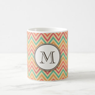 Rainbow Grunge Zigzag Chevrons Coffee Mug