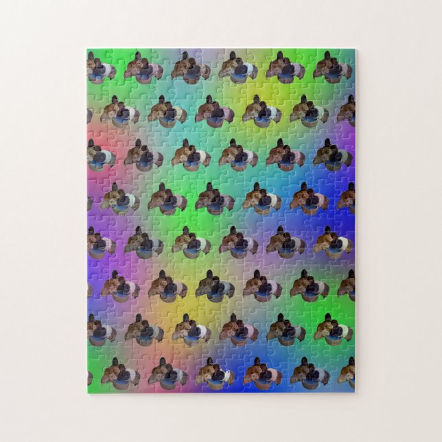 Rainbow Guinea Pigs, Jigsaw Puzzle (Vertical)