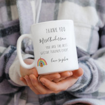 Rainbow Guitar Music Teacher Appreciation Gift