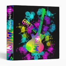 Rainbow Guitar Music Themed