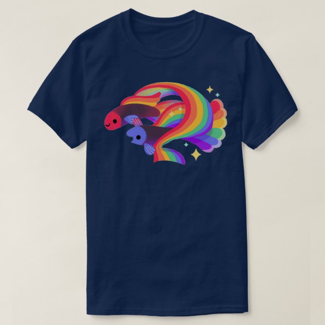 Rainbow guppy 1 T-Shirt (Design Front)
