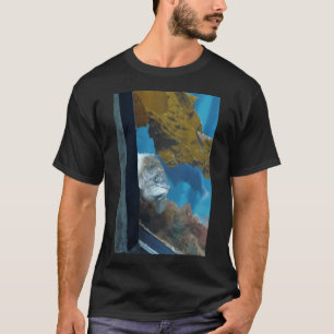 Rainbow Guppy: Vibrant Whimsical Fish Painting T-Shirt